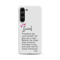 Samsung Galaxy case - Isaiah 7:14