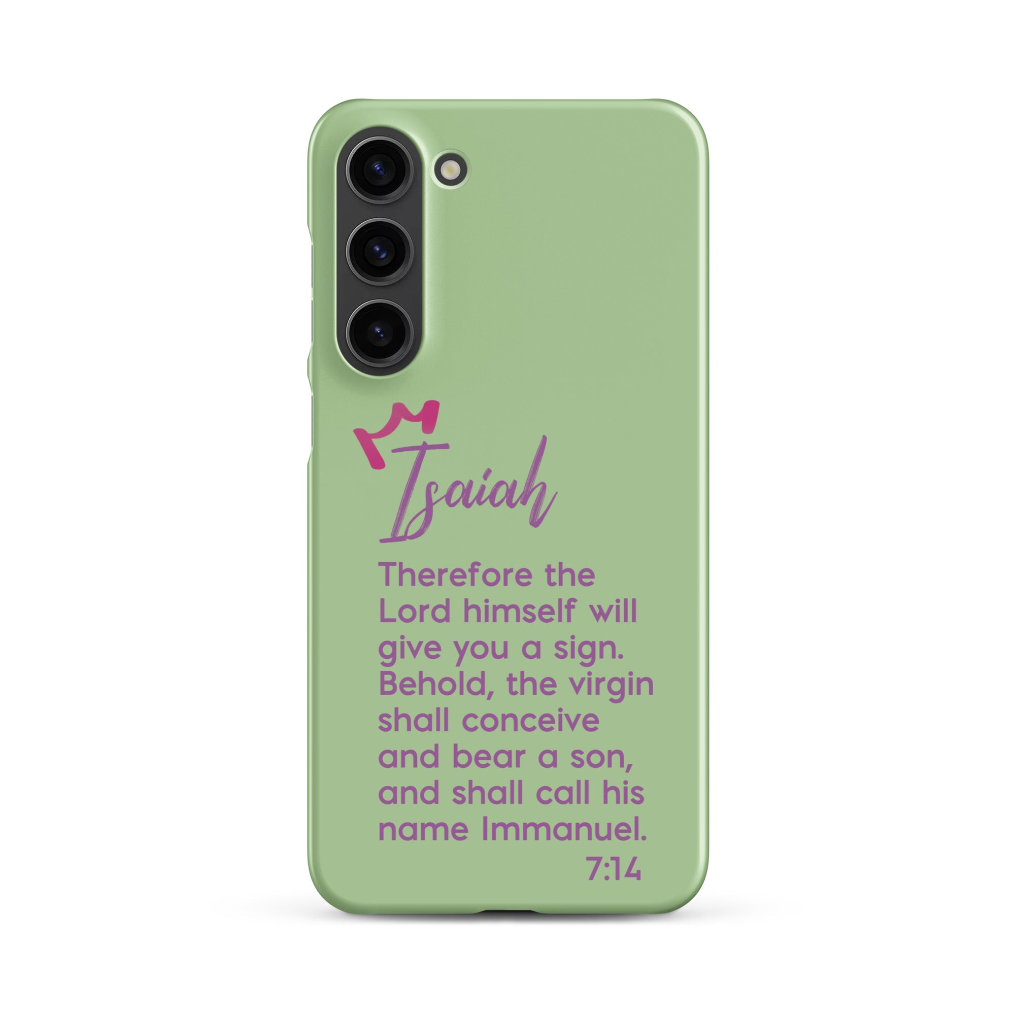 Samsung Galaxy case - Isaiah 7:14