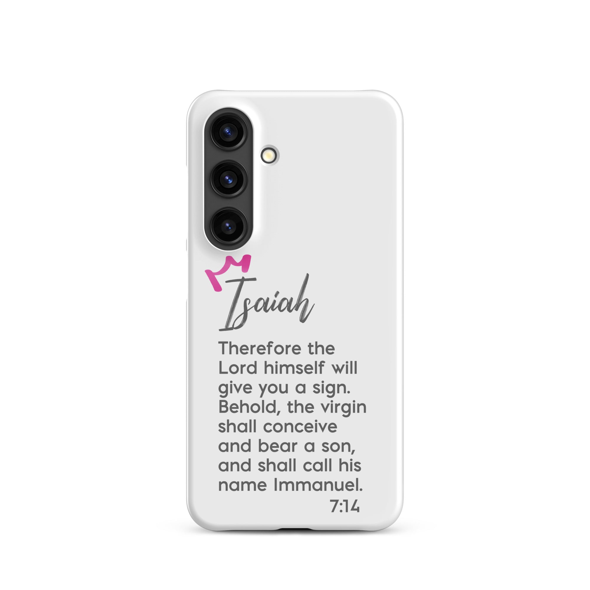 Samsung Galaxy case - Isaiah 7:14