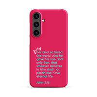 Samsung Galaxy case  - John 3:16