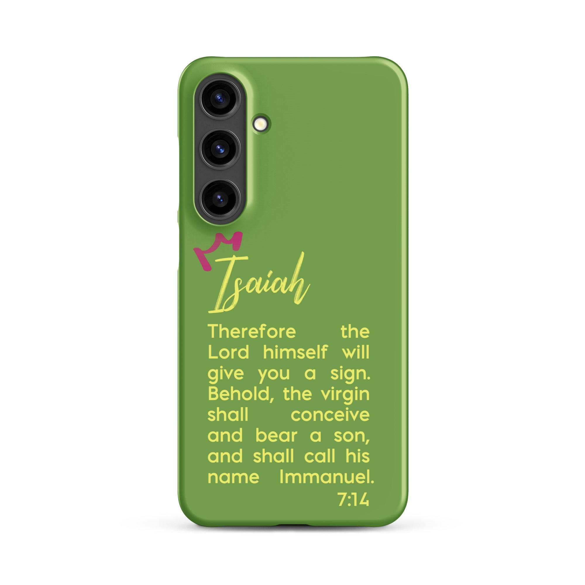 Samsung Galaxy case - Isaiah 7:14