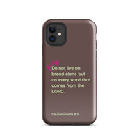 iPhone Case - Deuteronomy 8:3