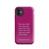 iPhone Case - Deuteronomy 10:20