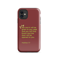 iPhone Case - Matthew 7:7