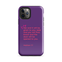 iPhone Case - Matthew 7:7