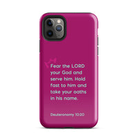 iPhone Case - Deuteronomy 10:20