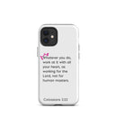 iPhone Case - Colossians 3:23