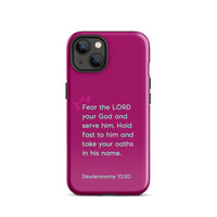 iPhone Case - Deuteronomy 10:20