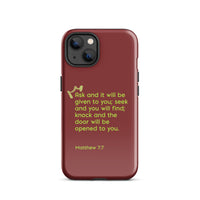 iPhone Case - Matthew 7:7