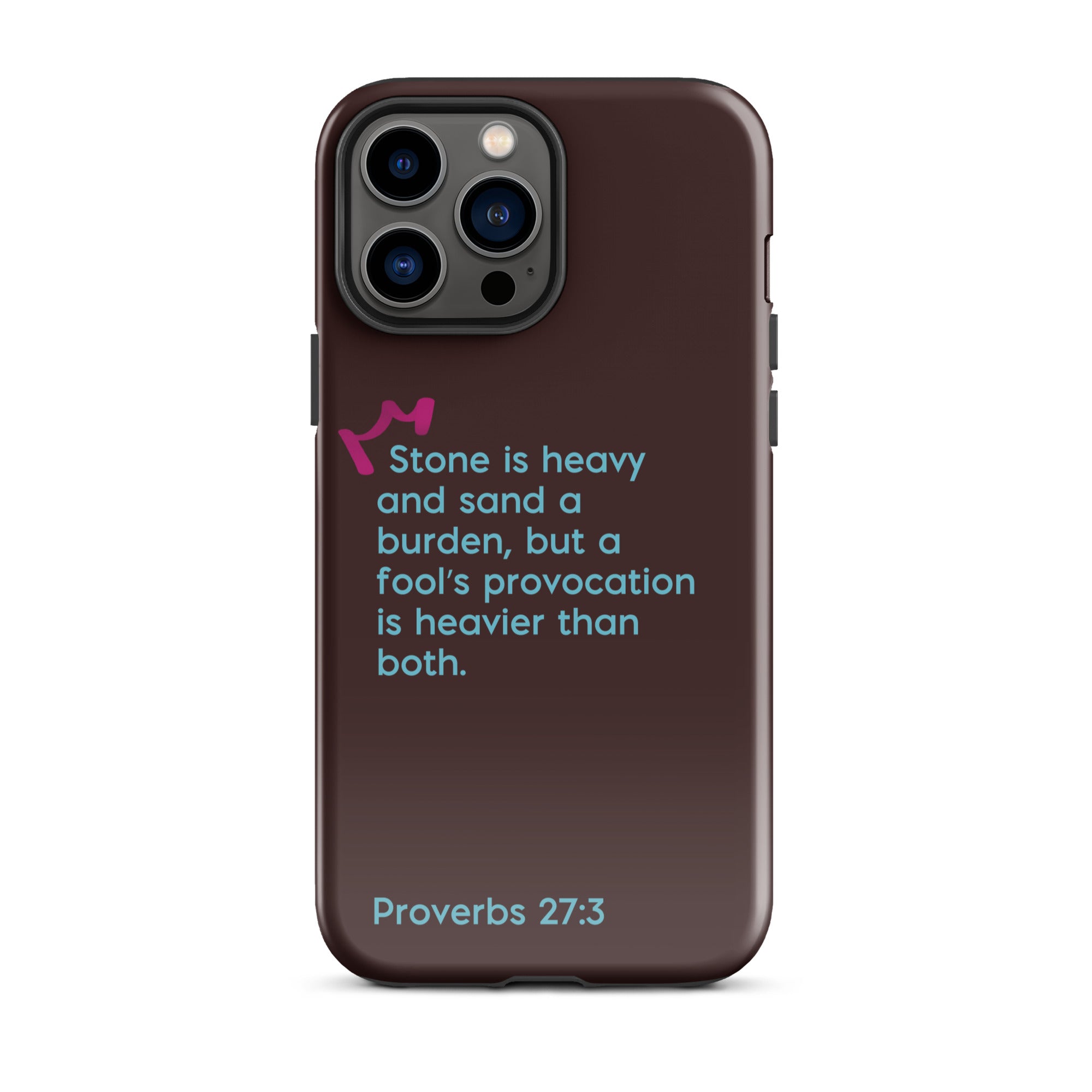 iPhone Case - Proverbs 27:3