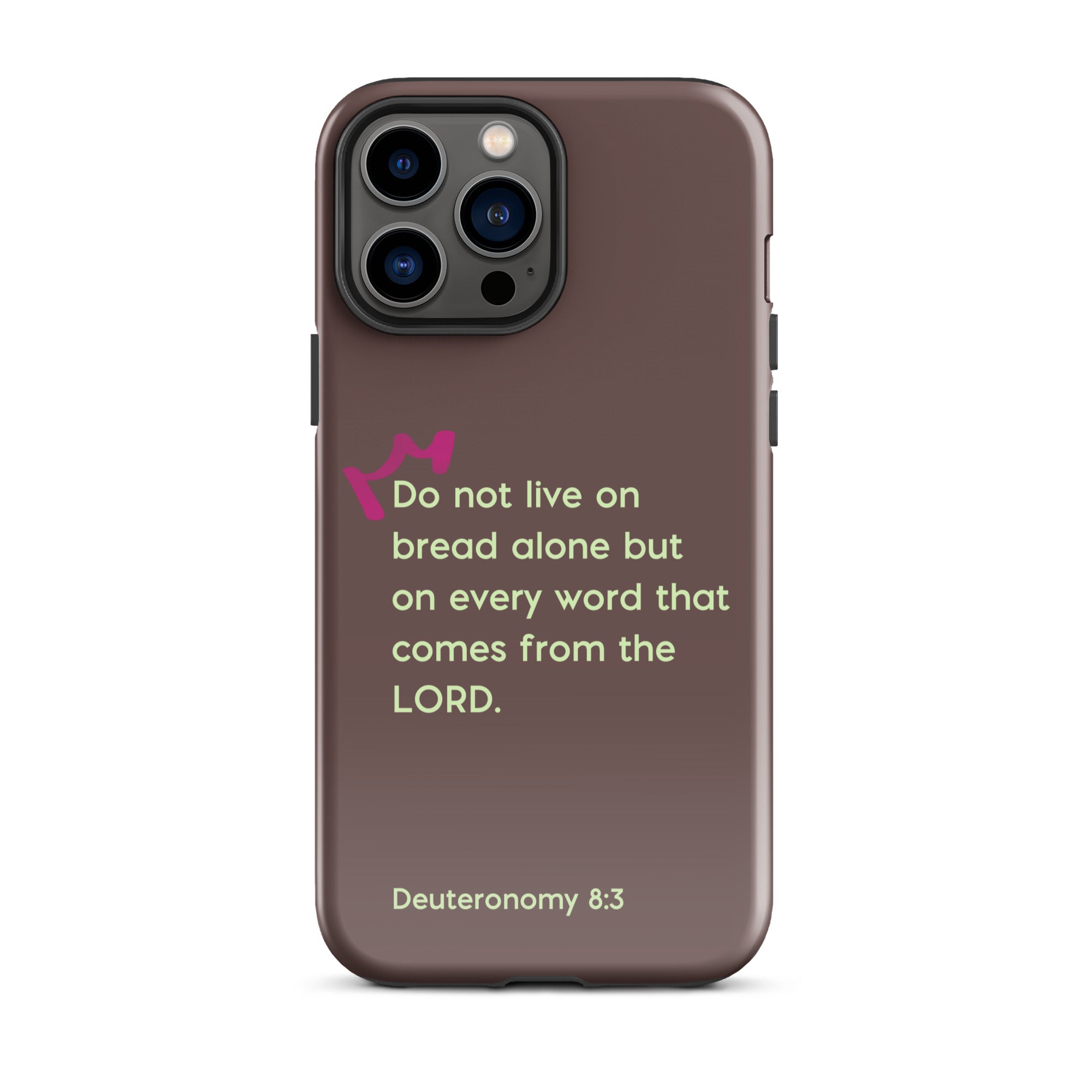 iPhone Case - Deuteronomy 8:3