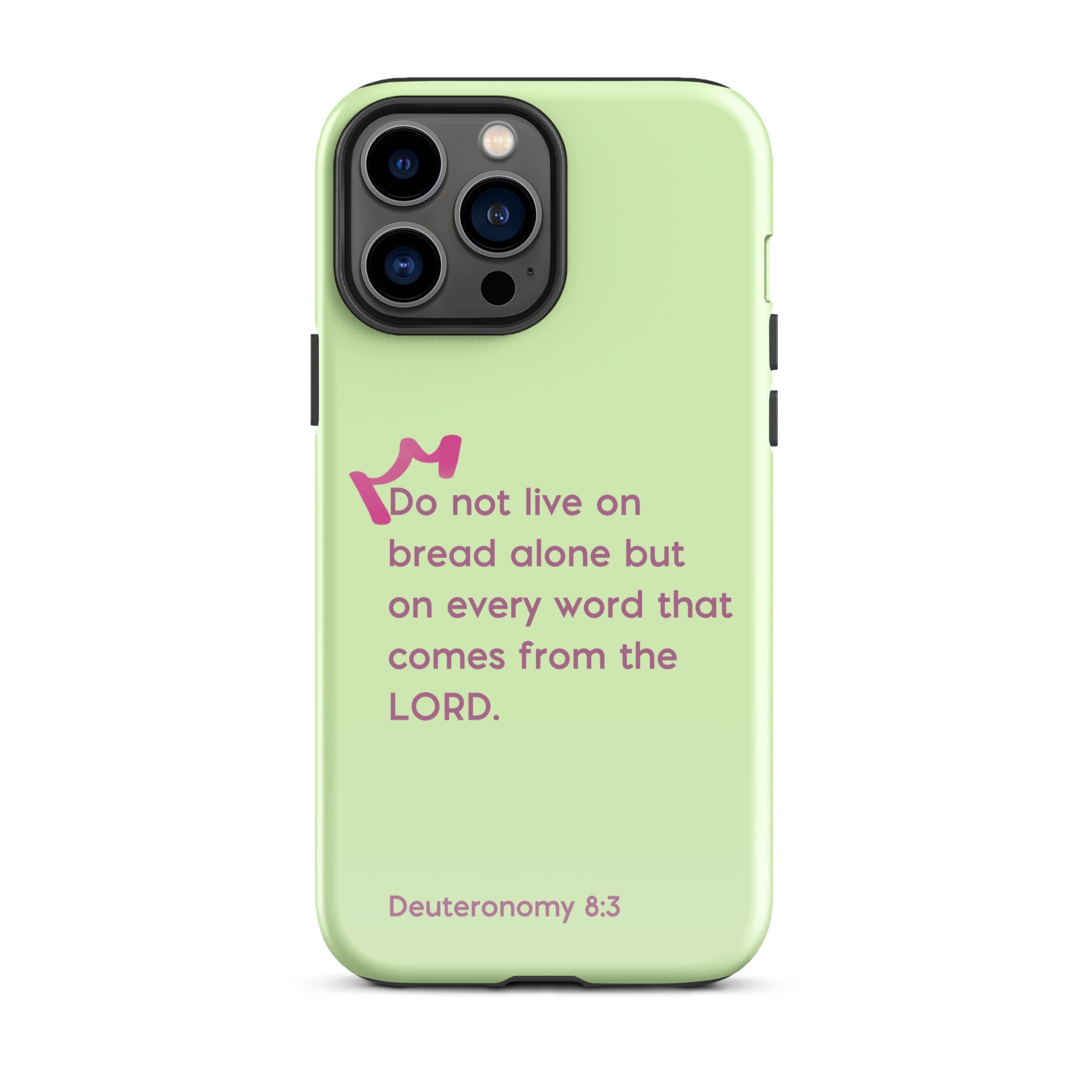 iPhone Case - Deuteronomy 8:3