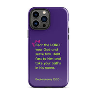 iPhone Case - Deuteronomy 10:20