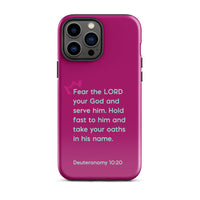 iPhone Case - Deuteronomy 10:20