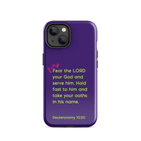 iPhone Case - Deuteronomy 10:20