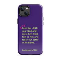 iPhone Case - Deuteronomy 10:20