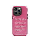 iPhone Case - 1 Corinthians 13:4