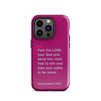 iPhone Case - Deuteronomy 10:20