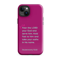 iPhone Case - Deuteronomy 10:20