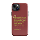 iPhone Case - Matthew 7:7