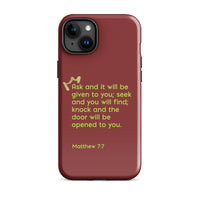 iPhone Case - Matthew 7:7