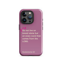 iPhone Case - Deuteronomy 8:3