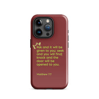 iPhone Case - Matthew 7:7