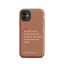 iPhone Case - Deuteronomy 8:3