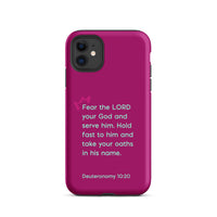 iPhone Case - Deuteronomy 10:20