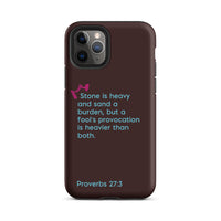 iPhone Case - Proverbs 27:3