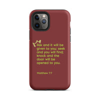 iPhone Case - Matthew 7:7