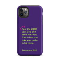 iPhone Case - Deuteronomy 10:20