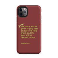 iPhone Case - Matthew 7:7