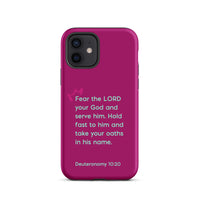 iPhone Case - Deuteronomy 10:20