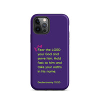 iPhone Case - Deuteronomy 10:20