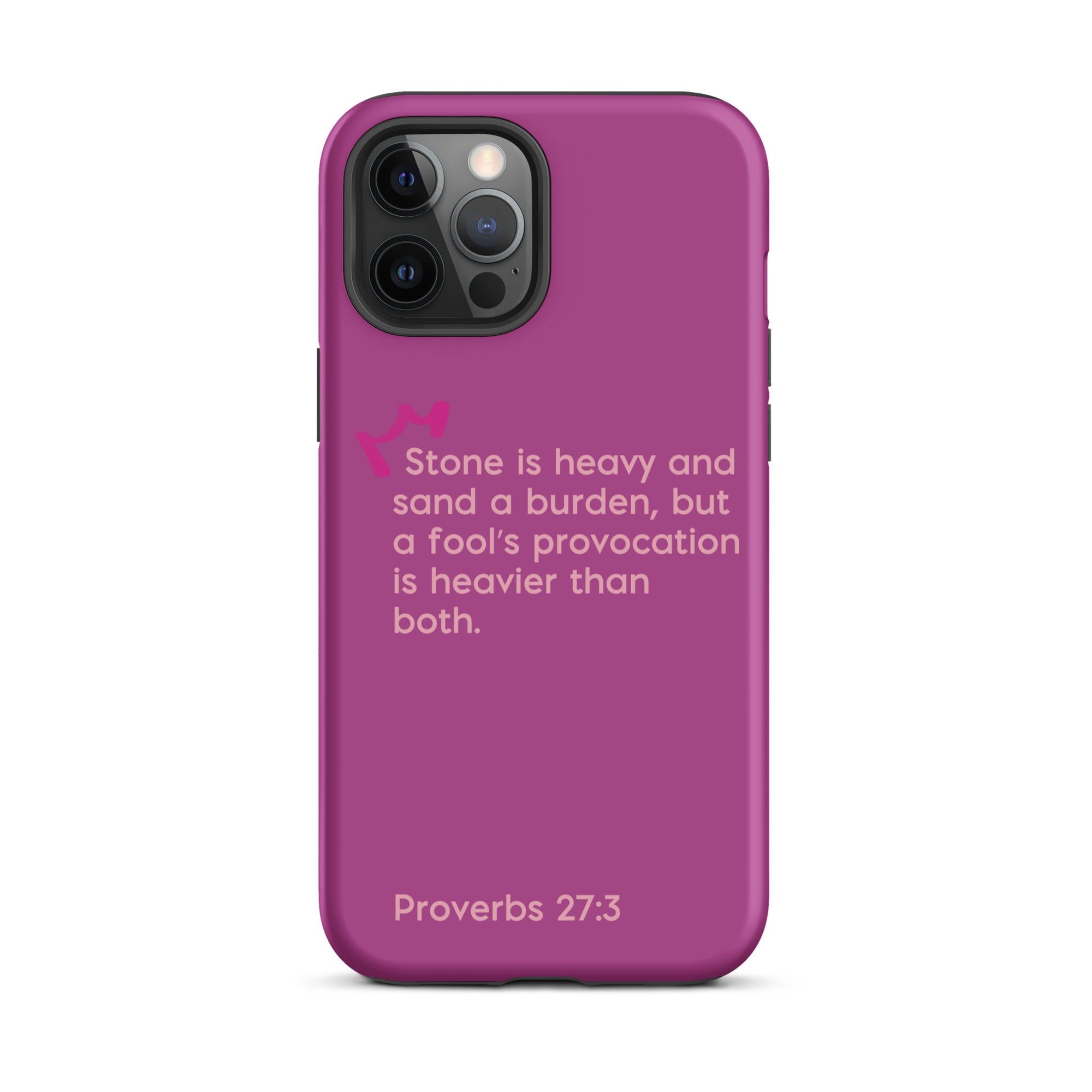 iPhone Case - Proverbs 27:3