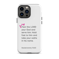 iPhone Case - Deuteronomy 10:20