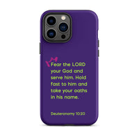 iPhone Case - Deuteronomy 10:20