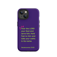 iPhone Case - Deuteronomy 10:20