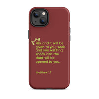 iPhone Case - Matthew 7:7