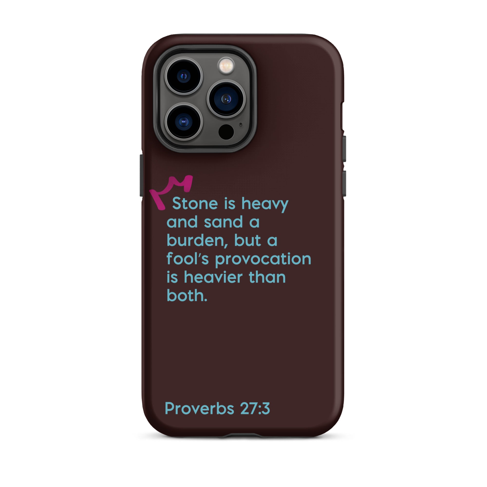 iPhone Case - Proverbs 27:3