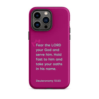 iPhone Case - Deuteronomy 10:20