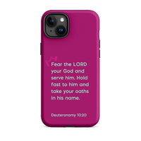 iPhone Case - Deuteronomy 10:20