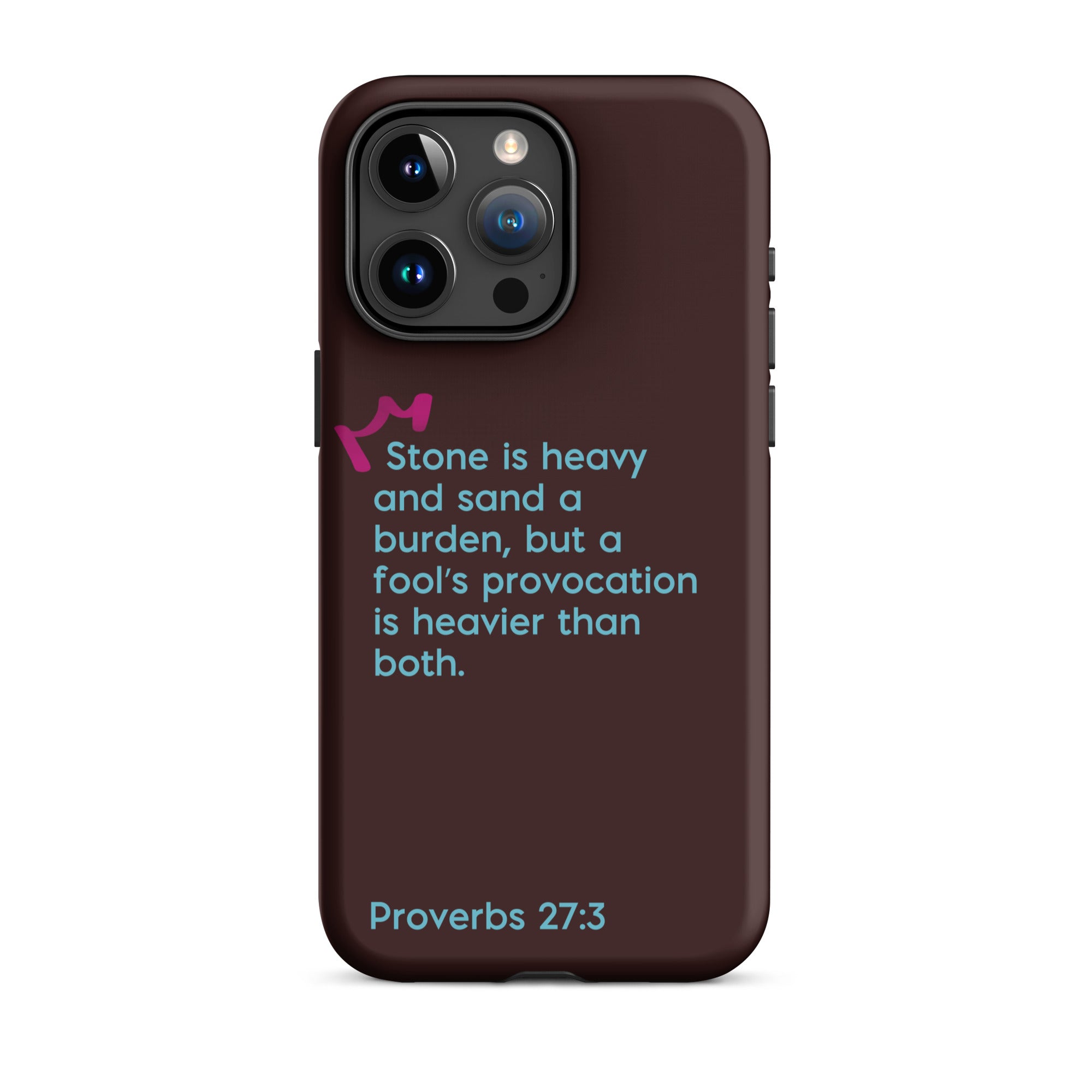 iPhone Case - Proverbs 27:3