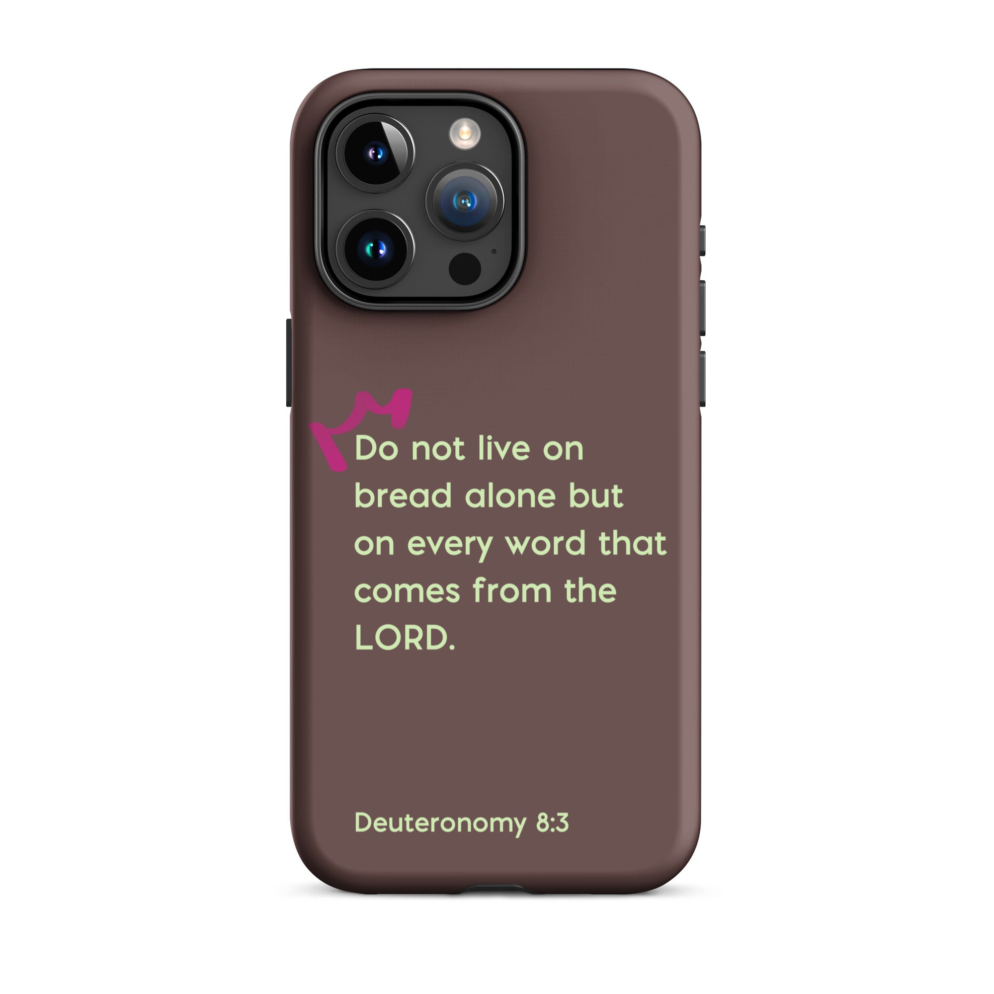 iPhone Case - Deuteronomy 8:3